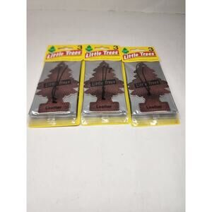 Little Trees Leather Hanging Air Freshener 3 Pack 9 Total